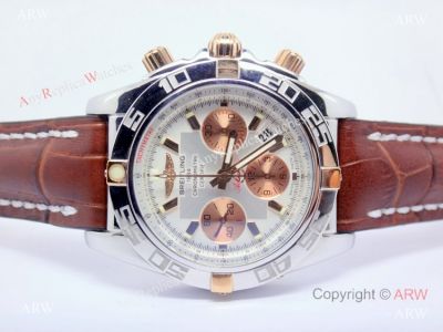 Replica Breitling Chronomat Swiss watch Rose gold subdial